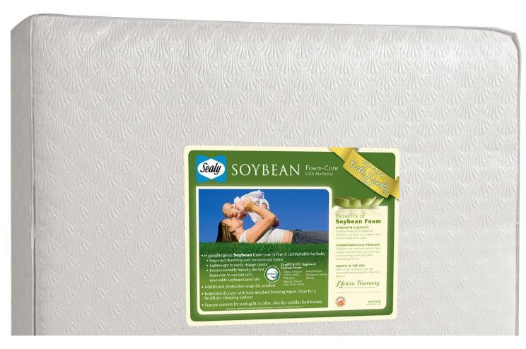 sealy soybean foam core baby mattress